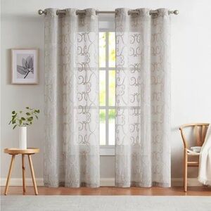 Dainty Home Sophia Sheer Curtains (2)